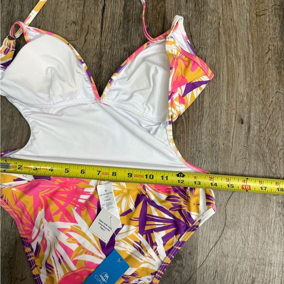 Cupshe • Recycled Sunlit Forest Low Back One Piece - Picture 9 of 12